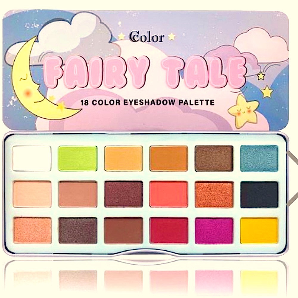 18 Shades Eyeshadow High Pigmented Colors ‘Fairy Tale’ WET/DRY NEW Mirro… - Picture 2 of 9